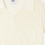 OBEY - BRIANA OPEN KNIT SHIRT - Unbleached