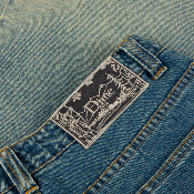 DIME - Baggy Denim Pants - Dipped Sandblasted Indigo