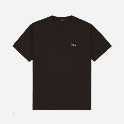 DIME - CLASSIC SMALL LOGO TEE - Vintage Black