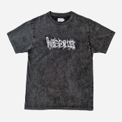 HODDLE - T-SHIRT VISION LOGO - Black Wash