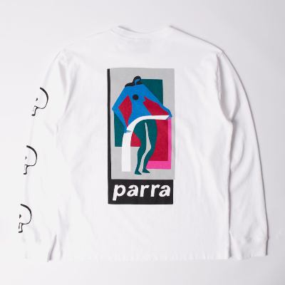 Parra - Lowering the bar long sleeve t-shirt - White