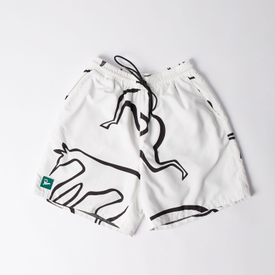 Parra - Yoga Walks Swim Shorts - White