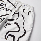 Parra - Yoga Walks Swim Shorts - White