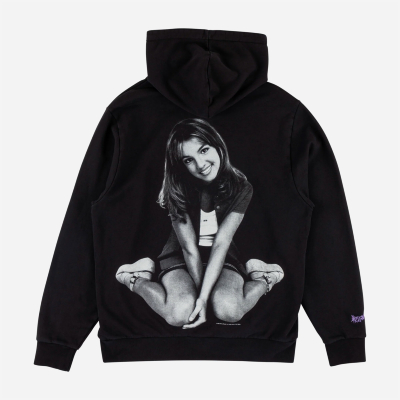 WELCOME X BRITNEY SPEARS - FLOWER PIGMENT DYED HOODIE - Black