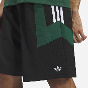 Adidas Skateboarding - Football Short - Black / Dark Green / White