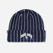 Cash Only Pinstripe Beanie Navy