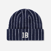 Cash Only Pinstripe Beanie Navy