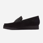 CLARKS - WALLABEE LOAFER WOMEN - Black Suede