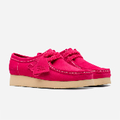 Clarks - Wallabee Women 2604 - Bright Pink Suede