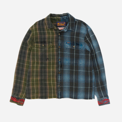 Deus Ex Machina - Genesis Embro Flannel Shirt - Blue Check