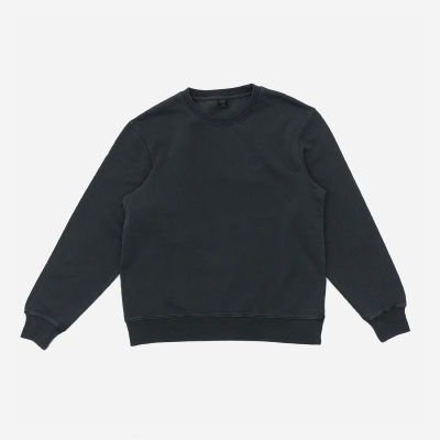Deus Ex Machina - Shield Garment Dyed Crew - Anthracite