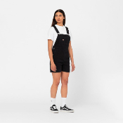 DICKIES W - DUCK CANVAS SHORT BIB W - SW BLACK