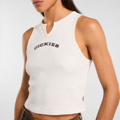 Dickies W - V Neck Top - Egret