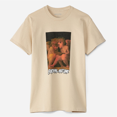 Fucking Awesome - Angel & Demon Tee - Sand