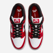 NIKE SB - DUNK LOW PRO J-PACK CHICAGO - Varsity Red / Black - White-VARSITY RED 