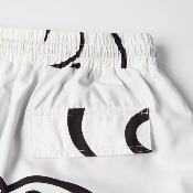 Parra - Yoga Walks Swim Shorts - White
