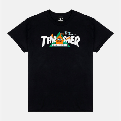 Thrasher x Toy Machine - Tee  Vortex - Black