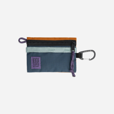 Topo Designs - Mountain Accessory Bag Micro - Pound Blue / Spice