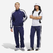 Adidas Skateboarding - Tyshawn Track Pant - Dark Blue / White / Black