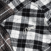 DIME - Triple Plaid Shirt - Black