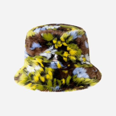 Kangol - Faux Fur Bucket - Camo Flower