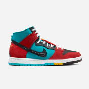 NIKE SB - DUNK HIGH DECON x DI'ORR GREENWOOD - Turquoise Blue Black Rugged Orange