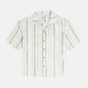 Rhythm - Relaxed Stripe SS shirt - Olive