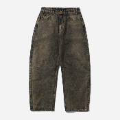 Butter Goods - Wide Cut Denim Jeans - Acid Washed Brown