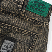 Butter Goods - Wide Cut Denim Jeans - Acid Washed Brown