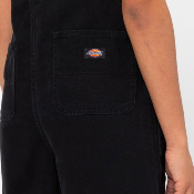 DICKIES W - DUCK CANVAS SHORT BIB W - SW BLACK