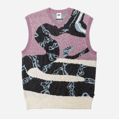 Nike SB - Snake Sweater Vest - Plum Dust/Light Orewood Brown/Black