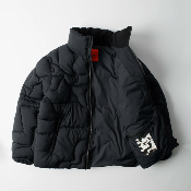 Parra - Boring village puffer jacket - Black