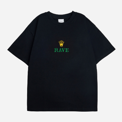 RAVE SKATEBOARDS - GMT TEE - Black