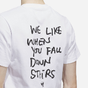 Adidas Skateboarding - Shmoofoil Stairs Tee - White / Black