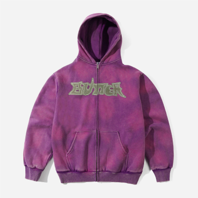 Butter Goods - Encounter Zip-Thru Hood - Washed Purple