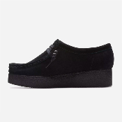 CLARKS - WALLACRAFT BEE - Black Suede