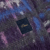 DIME - PLAID MOHAIR KNIT - Purple