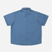 Helas - Bad Washed Denim Shirt - Light Blue