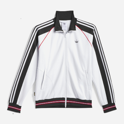 Adidas Skateboarding - Tyshawn Track Jacket - Crystal White / Black / Better Scarlet