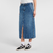 DICKIES W - LONG DENIM CARPENTER SKIRT - Rinsed Fade