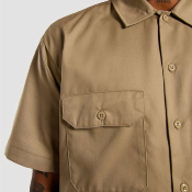 DICKIES - WORK SHIRT SS REC - Khaki