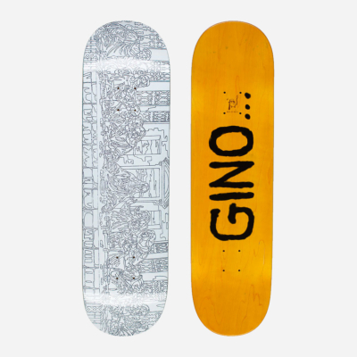 FUCKING AWESOME - GINO BLUE & WHITE OUTLINE DECK