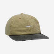 OBEY - 2 TONE  BOLD 6 PANEL STRAPBACK - Pigment Khaki multi