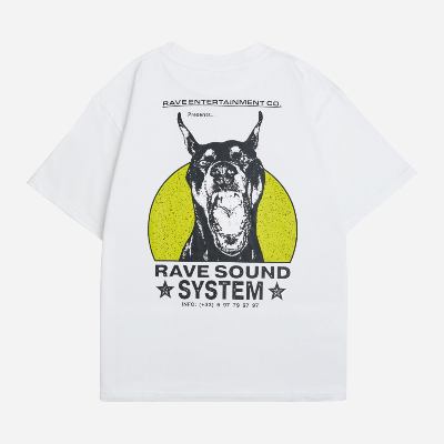 RAVE SKATEBOARDS - RSS TEE - White