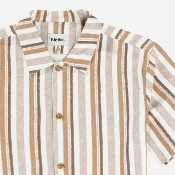 Rhythm - Paisley Stripe SS shirt - Cedar