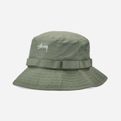 STUSSY - NYCO RIPSTOP BOONIE HAT - Sage