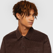 Dickies - Corduroy LS Shirt - Chocolate Brown