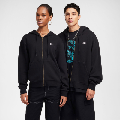 Nike SB - Essential Logo Full Zip Hoodie - Black/White