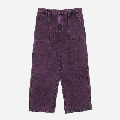 Poetic Collective - Painter Pants - Purple Acid Wash Denim