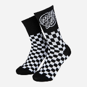 Santa Cruz - Youth Oval Check Dot Socks - Black / White